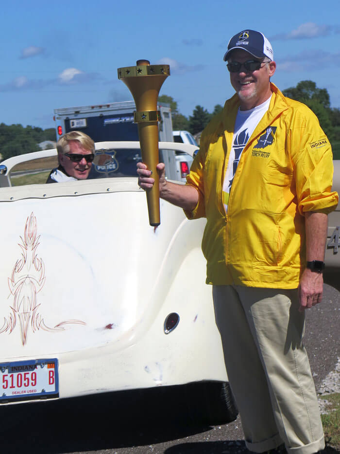 Richard Keck & the 37 Ford Coupe: Torch Relay