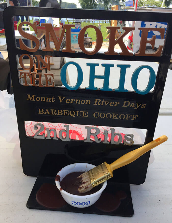 Second place Ribs for the Smoke on the Ohio BBQ cookoff