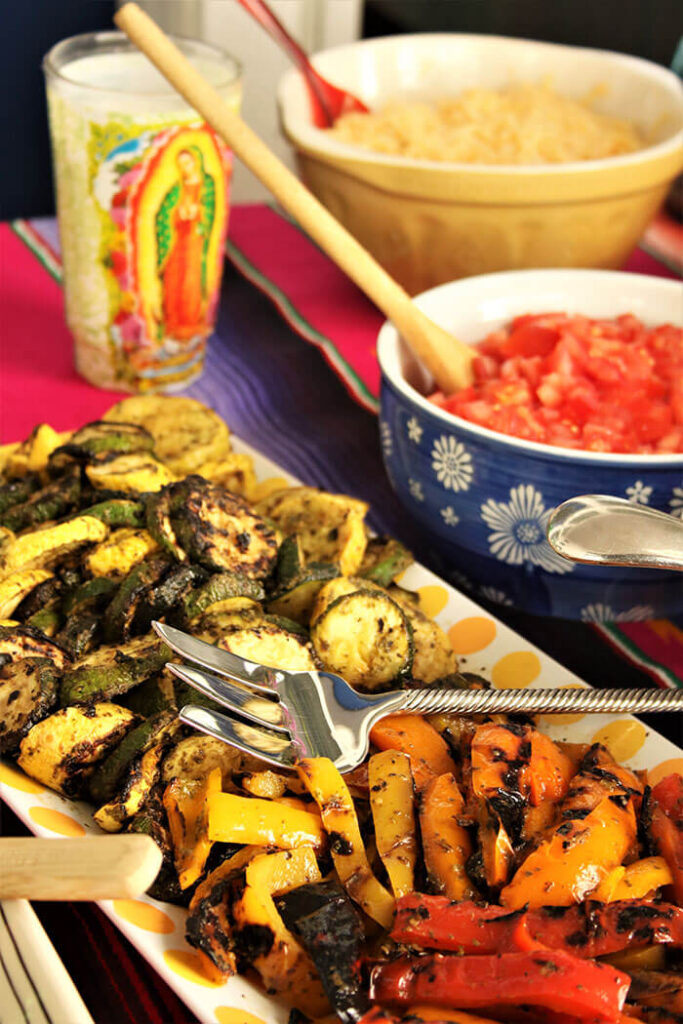 Grilled Veg in Salsa Verde