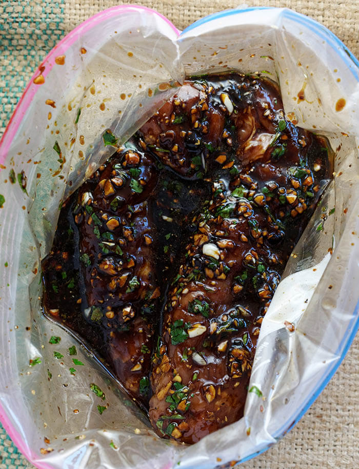 Marinating Pork in Asian Marinade