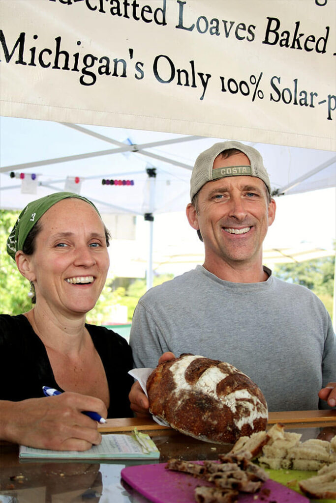 Charlie & Hilde Muller at the Muskegon Farmers\' Market