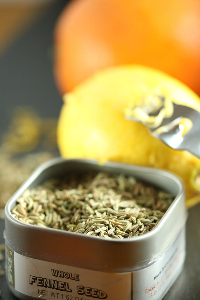 Fennel seeds and citrus