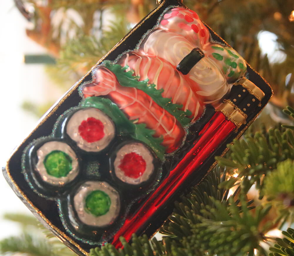 Sushi tray ornament