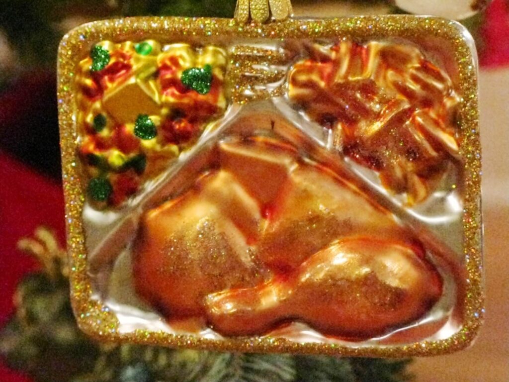 TV dinner tree ornament