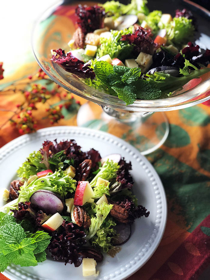 Harvest Salad with Apples & Cheddar