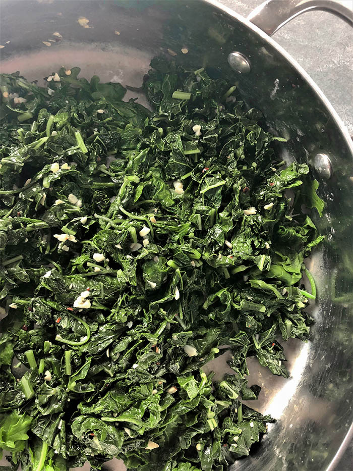Sauteing the Kale
