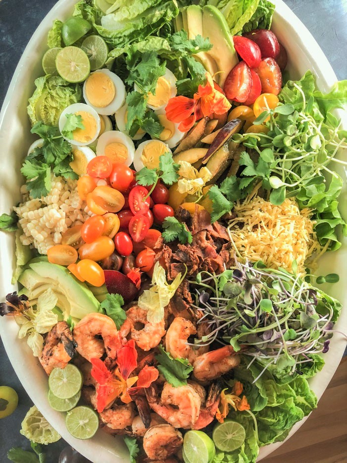 Deconstructed Shrimp Cobb Salad