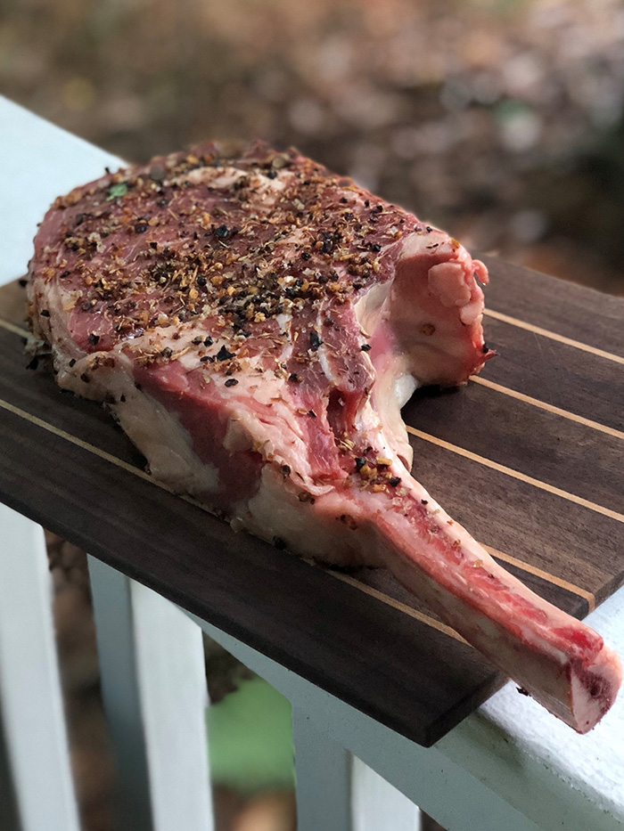 Zesty Spice Rub + Tomahawk Steaks | Katy Keck