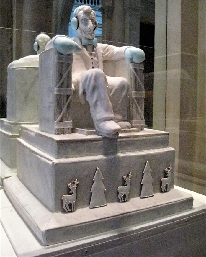 Gingerbread house of the Lincoln Memorial