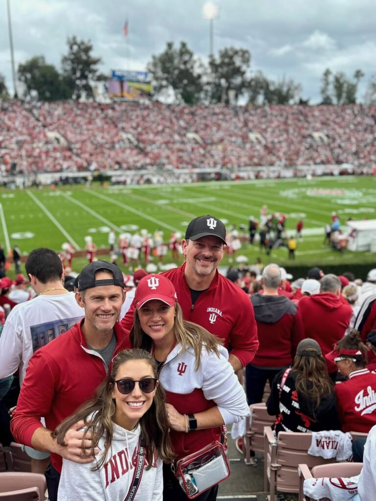The Keck and Kissel families at the 2026 Rose Bowl against Alabama 
